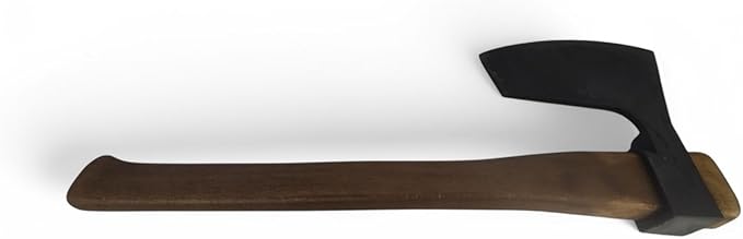 Hand-Forged Hewing Bearded Broad Axe – European Style | Timber Framing, Log Building & Woodworking Tool | Razor-Sharp High-Carbon Steel Blade with Offset Curved Beechwood Handle
