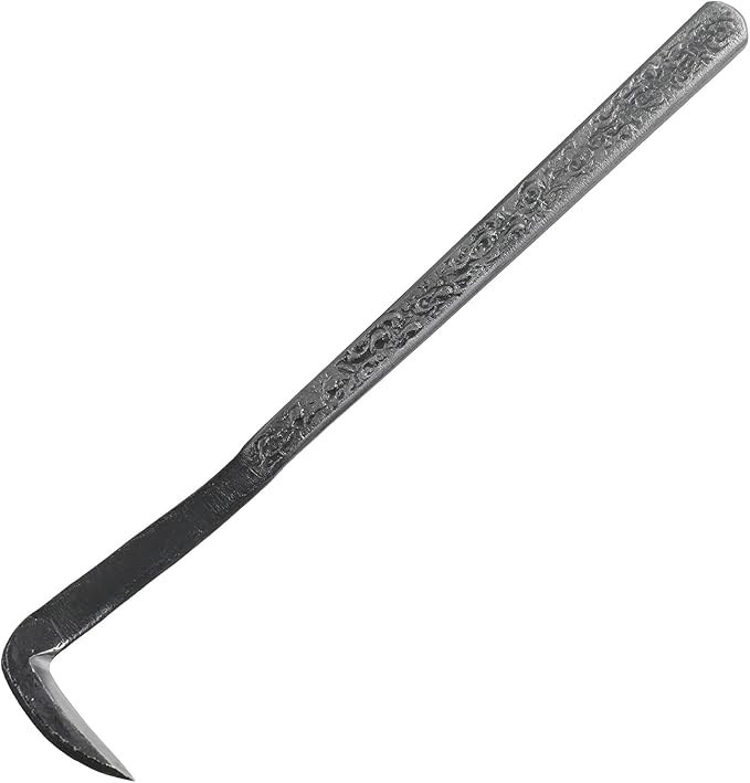 Wazakura Bonsai Scraper Jin Sickle Knife Made in Japan in Carbon Steel, Shari Carving Tool, Japanese Dead Wood and Bark Grafting Cutter