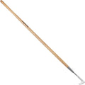 Berry&Bird 63'' Long Handle Crevice Weeding Tool, Stainless Steel Crack Weeder Crevice Weeding Sickle Tool, L-Shaped Manual Weeder Puller for Garden, Lawn, Yard, Side-Walk, Narrow & Wall Gaps