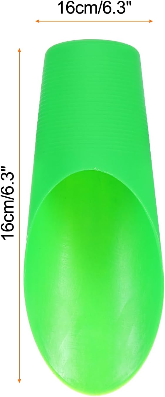 HARFINGTON Bonsai Soil Scoop 6.3" x 1.8" Plastic Colorful Mini Garden Shovel Cultivation Digging Transplanting Tools for Plant Flower Succulent Coffee Beans, White