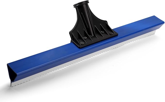 Epoxy Floor Squeegee, 16 Inch Epoxy Squeegee with 0.16 Inch Teeth Notched for Self Leveling Cement Urethane Trowel Spreader Floor Tools for Professionals Beginners