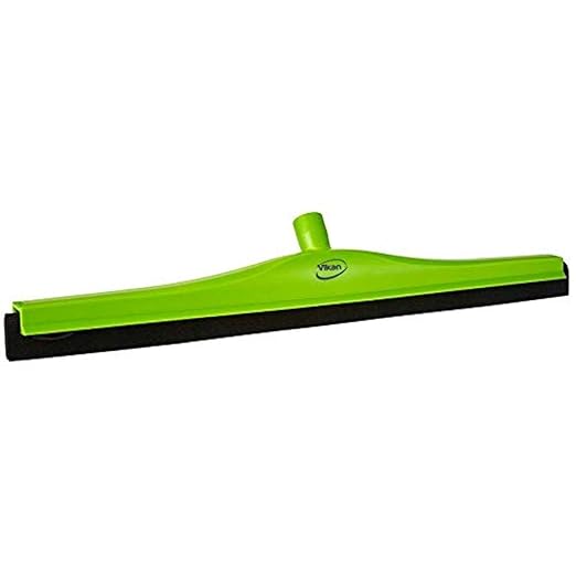 Vikan 775477 Squeegee,Fixed Head,Floor,24",PP/RB,Lime