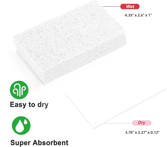 36 - Pack Non-Scratch Scrub Sponges - Sponges for Dishes and Washing Dishes, Cleaning Sponges for Kitchen Home and More（Black&White）