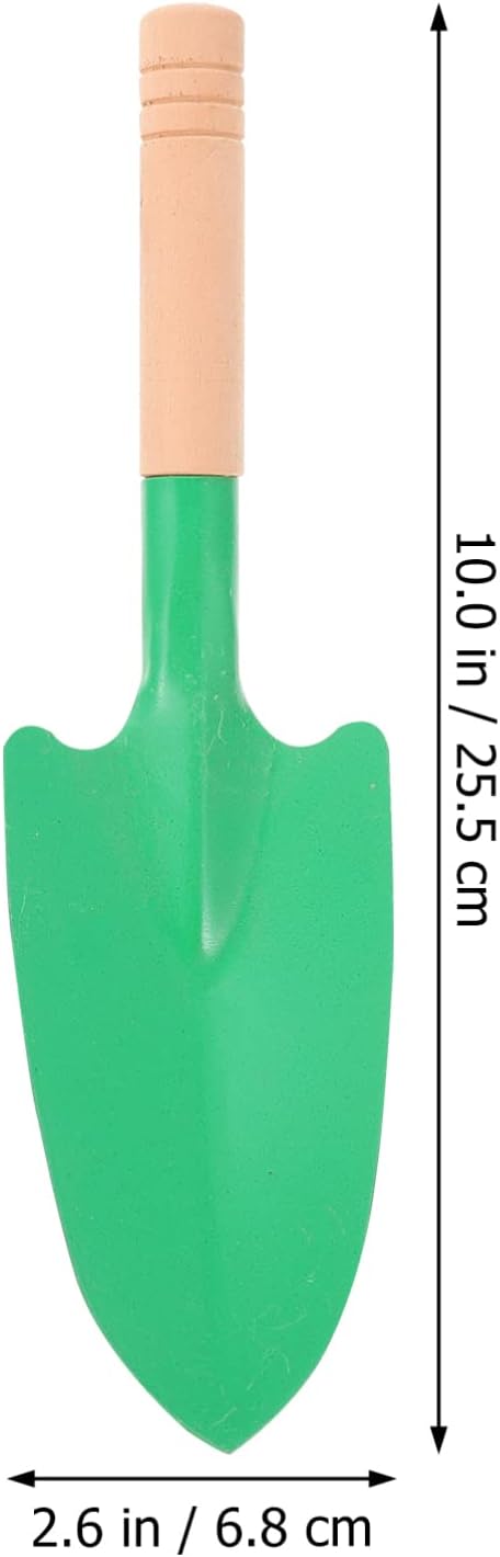 YARNOW 10 Pcs Wooden Handle Garden Trowels - Mini Shovels for Digging, Planting, Weeding, Transplanting - Ergonomic and Lightweight Gardening Tools