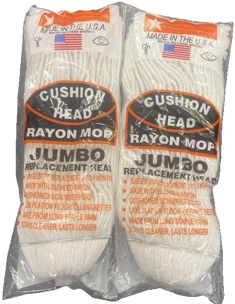 Jumbo Rayon Replacement Mop Head 2-Pack