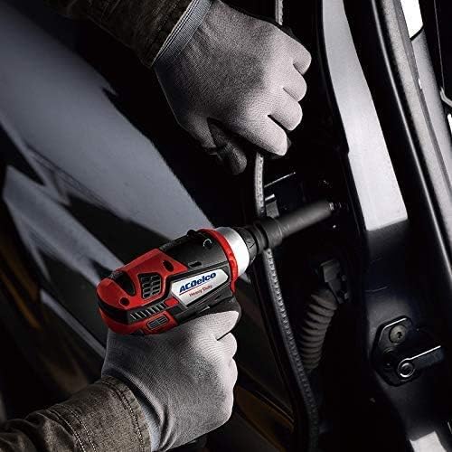 ACDelco G12 12V Cordless Combo Kit – Mini Polisher, 3/8" Impact Wrench (90 ft-lbs), Ratchet Wrench (55 ft-lbs) with 2 Li-Ion Batteries & Fast Charger, Auto Repair & DIY Tools