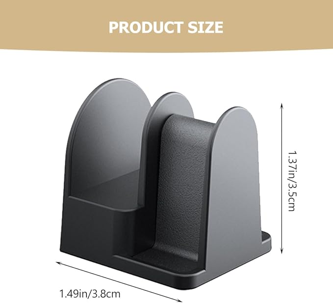 Tofficu Wall-Mounted and Desktop Eyeglasses Holder Stand, Black Sunglasses Storage Rack for Car and Office, Sturdy Eyewear Organizer for Glasses Display and Storage