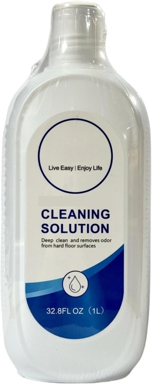 Cleaning Solution。Floor Cleaning Solution。1 Liter-33.8 Fl Oz。Compatible For Tineco。iFLOOR Series, FLOOR ONE S3 / S5 / S6 / S7 Series Wet Dry Vacuum，Incompatible Steam(1 PCS)