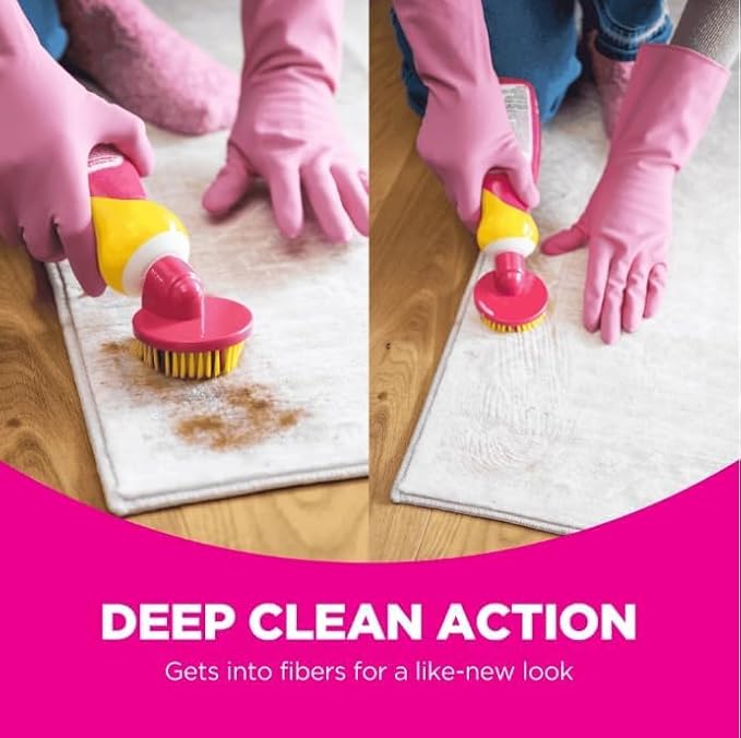 (Pack of 1) Carpet & Upholstery Cleaner, 16.9 fl oz, Dual-Action Stain Remover with Brush and Sponge.