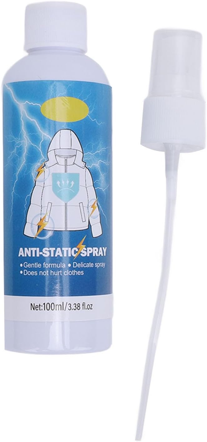 Anti Static Fabric 3 Pcs Anti Static Spray for Hair Clothes Instantly Eliminates Static Cling Static Remover for Clothes 100ml