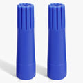 Squeegee Adapter, Changes The Threaded Tip to a Standard Friction Taper Fit, Blue 2pc