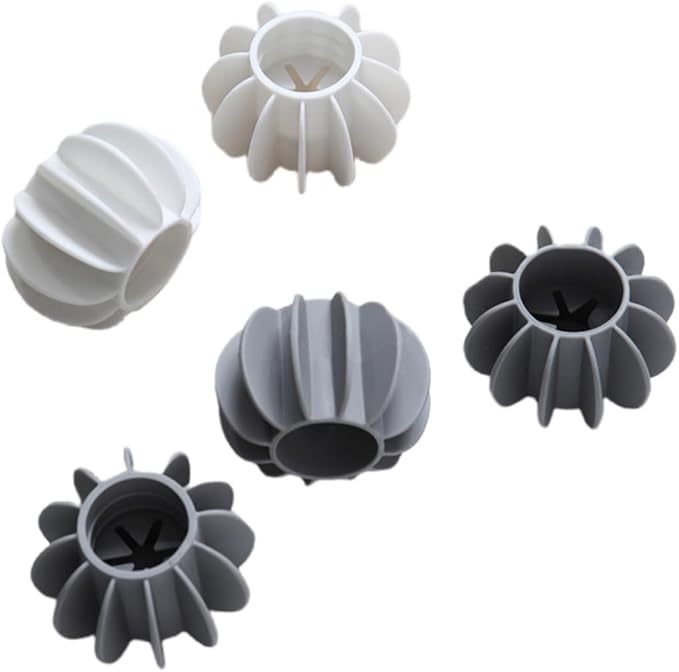 12 Pack Laundry Balls Non-Toxic Reusable Dryer Balls（6 White+6 Gray）