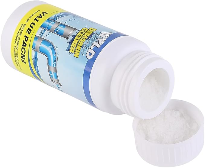 Wild Tornado Sink and Drain Cleaner Powder – Powerful Foaming Drain Cleaner for Kitchen, Bathroom, Toilet & Pipes – Fast-Acting Clog Remover, Deodorizes & Deep Cleans Drains (2)