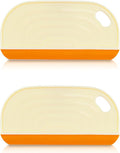 2 PCS Small Handhold Squeegee for Household, Mini Size Silicon Cleaning Scraper with Hanging Design, Water Wiper Scraper for Cleaning Glass Mirror Bathroom Kitchen Countertop (2 pcs, Yellow)