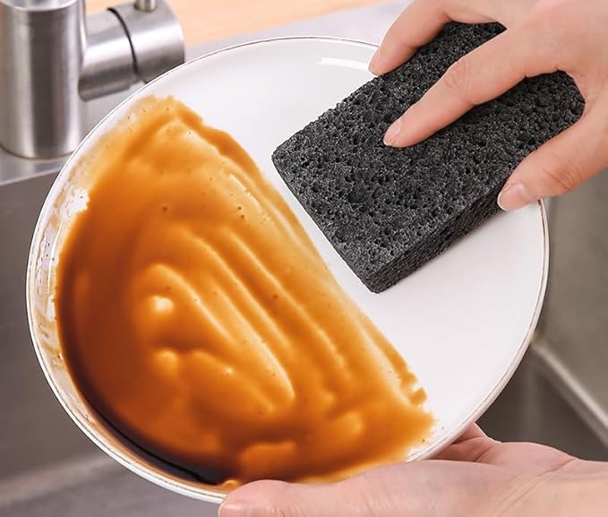 36 - Pack Non-Scratch Scrub Sponges - Sponges for Dishes and Washing Dishes, Cleaning Sponges for Kitchen Home and More（Black&White）