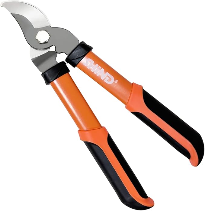SHIND Lopper Heavy Duty Branch Cutter Tree Clippers with Compound Action, Chops Thick Branch Ease, Garden Loppers Pruning, 15 Inch Tree Trimmer with 1.6” Clean Cut Capacity (15 Inch）