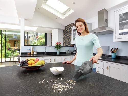 BLACK+DECKER dustbuster Handheld Vacuum, 8V Cordless, Hand Vacuum for Quick Cleanup with Crevice Tool and Washable Filter (HNVC220BCZ01)