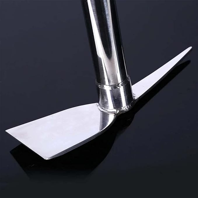 15 Inch Stainless Steel Garden Hoe Pick Multipurpose Hand Tool Digging Weeding Seeding Turning Soil Mining Tools Mining Tools