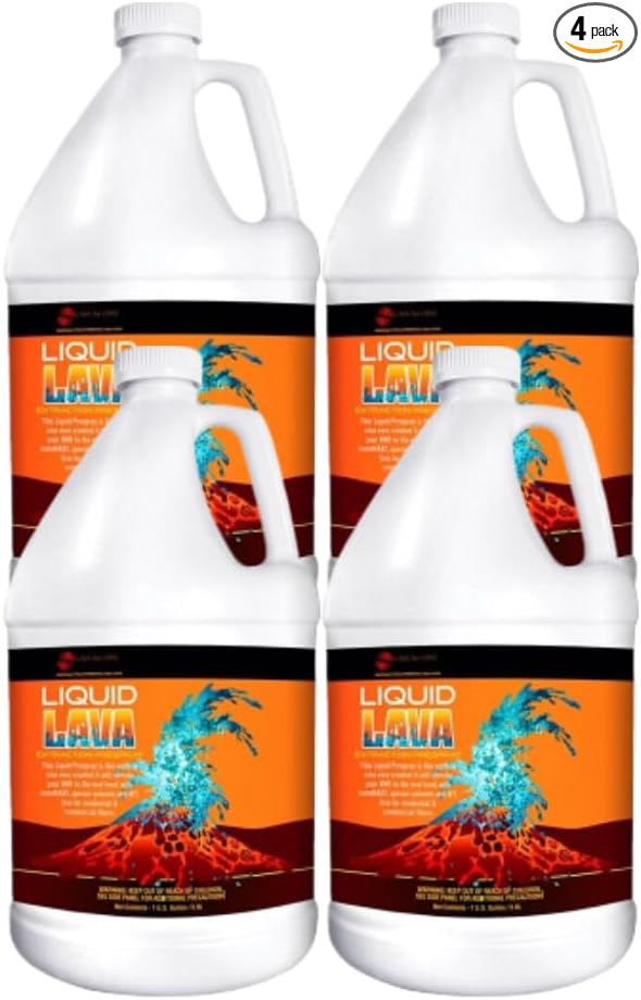 Liquid LAVA Carpet Cleaning Pre-Spray, Professional Extraction Solution with NanoMAXX Technology, 4 Gallons (4, Gallon)