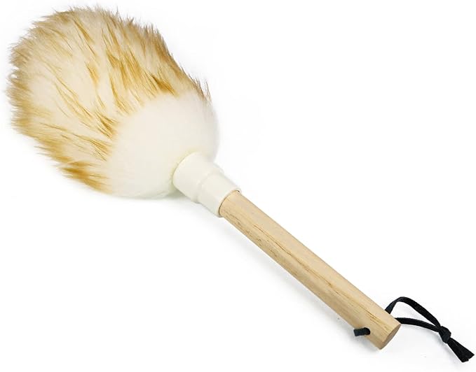 Wool Lambswool Soft Cleaning Brush Duster for Dust Removal,Premium Quality for Delicate Surfaces,Multi-Purpose,Ideal for Musical Instruments,Home,Office and Car Etc