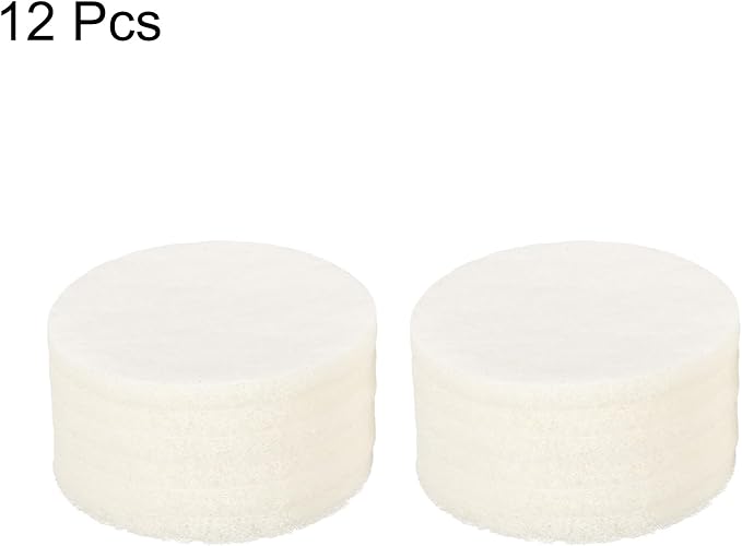 HARFINGTON 12pcs Scrubber Scouring Pads 450 Grits 4 Inch Drill Power Brush Hoop and Loop Surface Conditioning Disc Drill Scuffing Disc Scrub Pads for Home Kitchen Cleaning, White