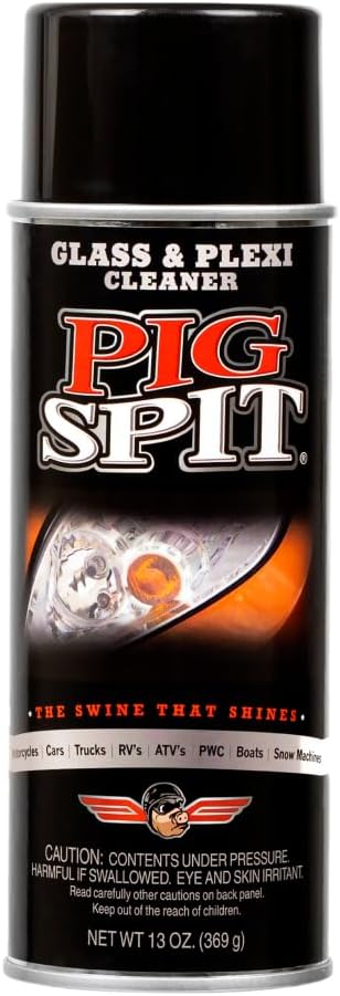 Glass and Plexi Cleaner for a Streak-Free Shine for Home and Automotive Use | 13 oz.| Single