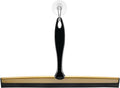 iDesign Bathroom Shower Squeegee with Wall Hook - Black/Soft Brass