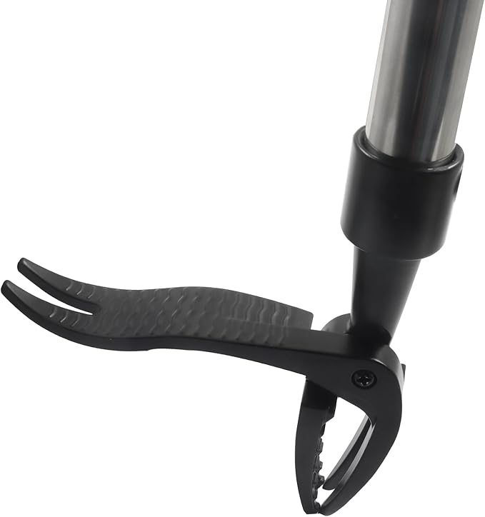 1Pcs Weed Puller, Stand up Weeder Weeding Tool, with Black Claw & Long Silver Metal Handle, 46" Weed Remove Tool for Lawn, Yard & Garden, No Bending or Kneeling Required
