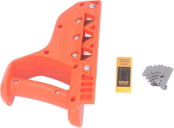 Plasterboard Plane Gypsum Edger and Hand Trimmer with 45 Degree Cutting Angle for Burrs Surface Finishing on Gypsum Boards Cork and Plastics Includes 10 Replacement Blades