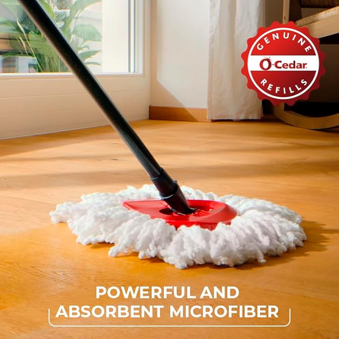 O-Cedar EasyWring Spin Mop Head Refill (Pack of 2)