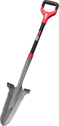 Drain Spade Root Saw Spades Digging Garden Shovel with Fiberglass Handle for Digging, Trenching, Transplanting,45.3 Inches