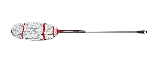 Rubbermaid Microfiber Twist Mop Kit with 2 Refills Kit Machine Washable Built-in Wringer Lightweight Safe for All Floor Types Deep Cleaning for Home/Bathroom/Garage/Office