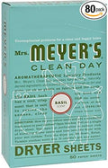 Mrs Meyer's Clean Day Dryer Sheet, 80 Count