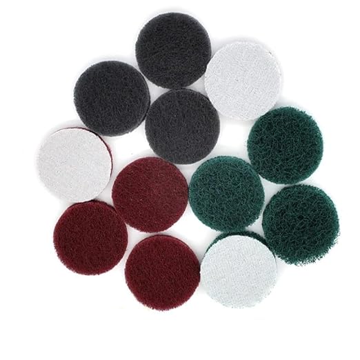 60 PCS 1 Inch 25mm 240-800 Grit Multi-Purpose Flocking Scouring Pad Duty Nylon Cloth for Polishing & Grinding,800