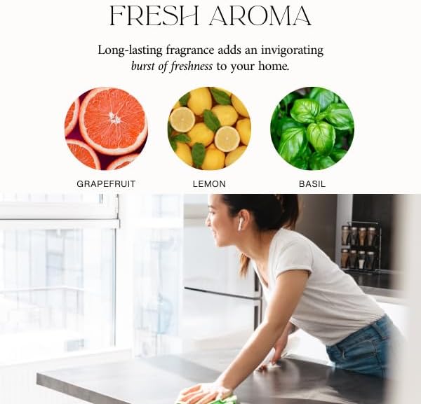 Home 'CITRUS & SAGE' Scented Natural All-Purpose Cleaner - Plant Powered & Bio-based Ingredients - Safe, Effective, & Multi Surface: Shower, Counters, Floors, and More