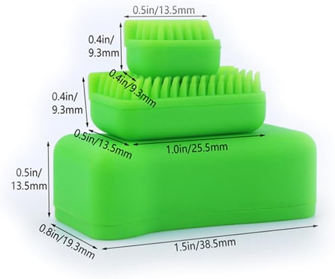 Green Piece® Green Silicone Magnet Cleaner - Perfect for your Glass Pieces and Vases - Clean Smarter and better. Remove Resin and Tar - Clean hard to reach areas - Excellent for all glass.