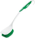 Libman Long Handle Scrub Brush - Item Model Number: 00010 - Ergonomic Rubber Grip Won't Slip When Wet.