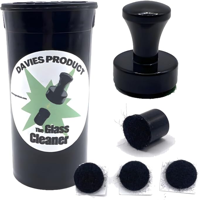 The Glass Cleaner Magnetic Kit | Mini/Small, 9.5 mm Size | For Water Pipes, Vases, Windows, Aquariums and Small & Unique Sizes | Cleans Hard to Reach Stain | Magnet Glass Cleaner | Free Scrubber Pads