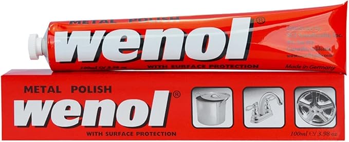 Wenol Silver Polish Polishes & Preserves Metal and Non-Metal Surfaces Great for Brass, Copper, Silver, Gold, Stainless Steel, Chrome, Tin, Aluminum, Painted Surfaces, Ceramic Tile and Fiberglass