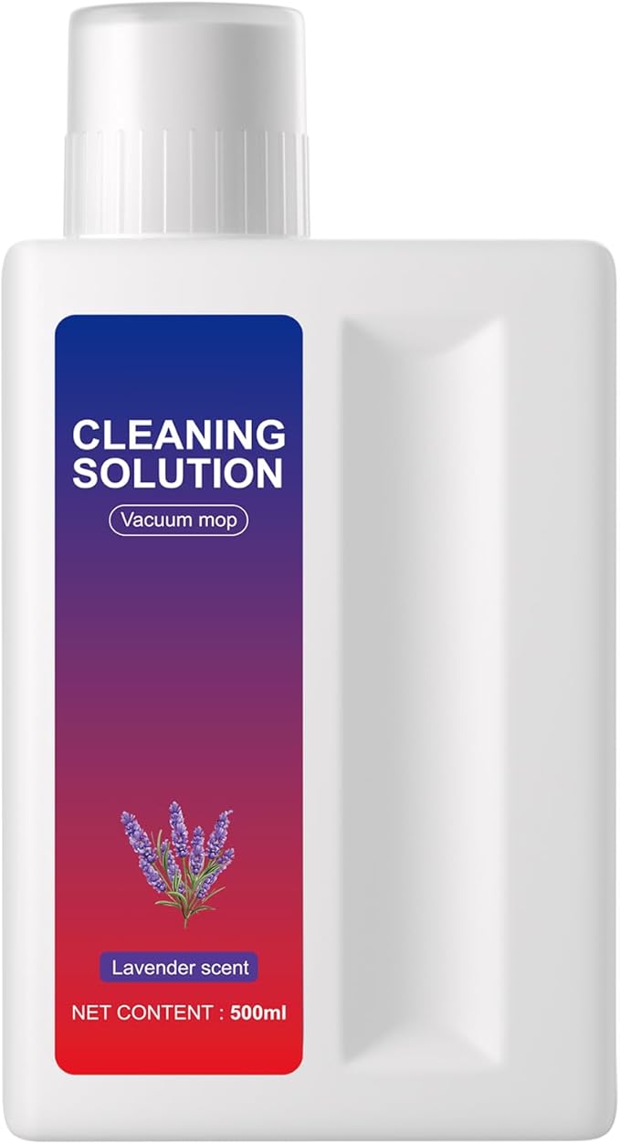 Lavender Floor Cleaning Solution Compatible with Dreame Wet & Dry Vacuum and Robot， Residue & Streak Free,Suitable for All Robot Vacuum Cleaners and Wireless Wet Dry Dual-Use Vacuum Cleaners