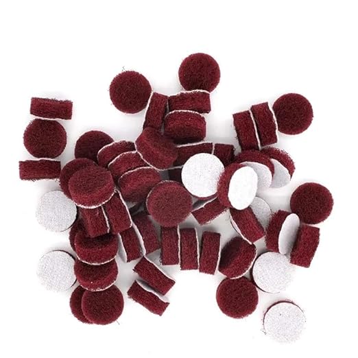 60 PCS 1 Inch Multi-Purpose Flocking Scouring Pad 400-800 Grit Duty Nylon Cloth for Polishing & Grinding,800 (Fine)