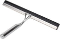 Aliglow All Purpose Stainless Steel Squeegee for Glass Shower Doors, Car Window, Home Mirrors, Bathroom Shower Cleaner Wiper 10 inches