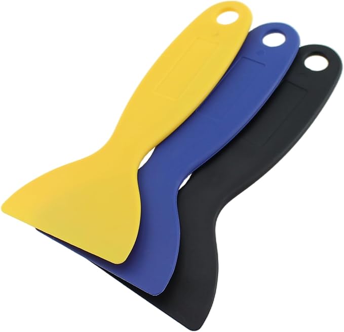 RLECS 15PCS High Toughness Environmentally Friendly Plastic Scraper 134x60mm Bubble Remover Sticker Installation Tools Cell Phone Film Squeegee