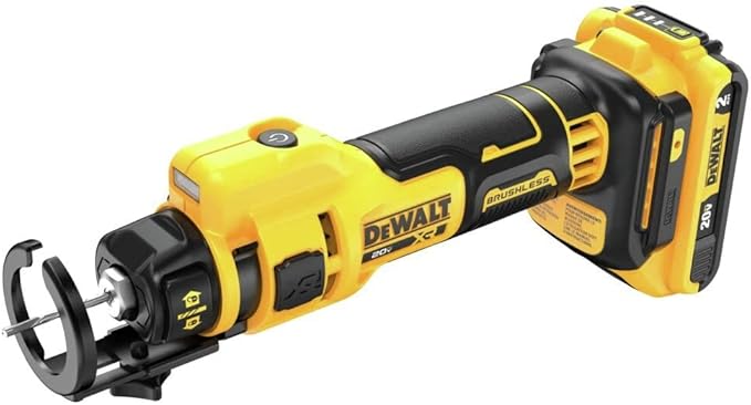 DEWALT 20V MAX Drywall Cutting Tool, Cut Out Tool, 2 Batteries and Charger Included (DCE555D2)
