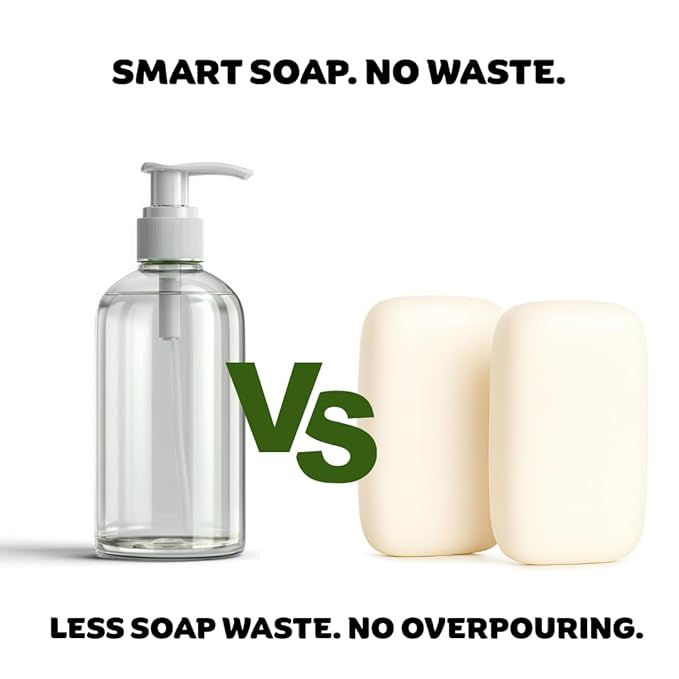 Solid Dish Soap Bar for Sensitive Skin – Organic Ingredients with Coconut, Hypoallergenic, Chemical-Free, Ultra-Concentrated Biodegradable Formula, Plant-Based & Zero Waste – 2 Bars