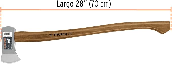 TRUPER HB-2-1/4M 2 1/4 lb Boy's Axe, 28" Hickory Handle