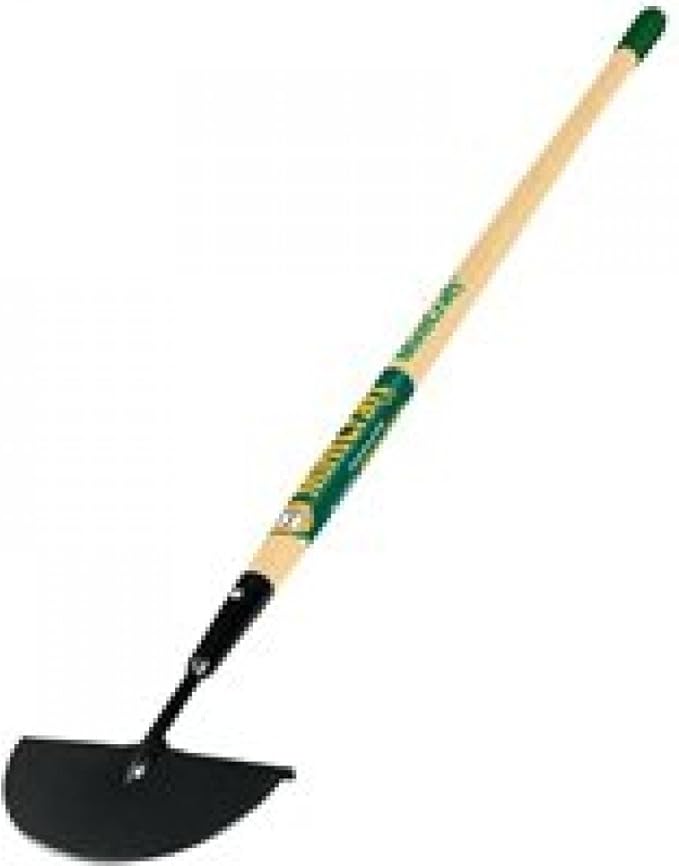 MINTCRAFT 33289 Half Moon Edger Wood Handle with Grip