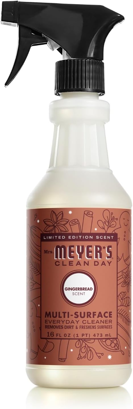 Mrs. MEYER'S CLEAN DAY Variety, 1 Multi-Surface Cleaner, 16 OZ, 1 Multi-Surface Cleaner, 16 OZ, 1 CT (Peppermint + Gingerbread)