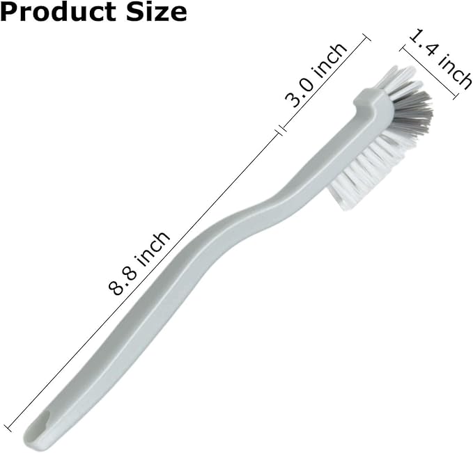 Kitchen Scrub Brush, Angle Cleaning Brush, Right Angle Scrub Brushs for Sink Household Dish Pot Pan Edge Corners, Upgraded Stiff Brushes for Small Space Crevice Cleaning with Stiff Bristle