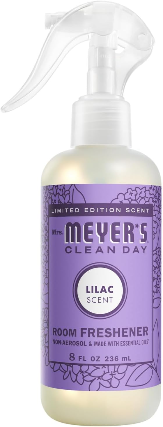 Mrs. MEYER'S Variety, 1 Room Freshener, 8 OZ, 1 Liquid Dish Soap, 16 OZ, 1 Liquid Hand Soap,12.5 OZ, 1 Multi-Surface Cleaner 16 OZ, 1 CT (Lilac)